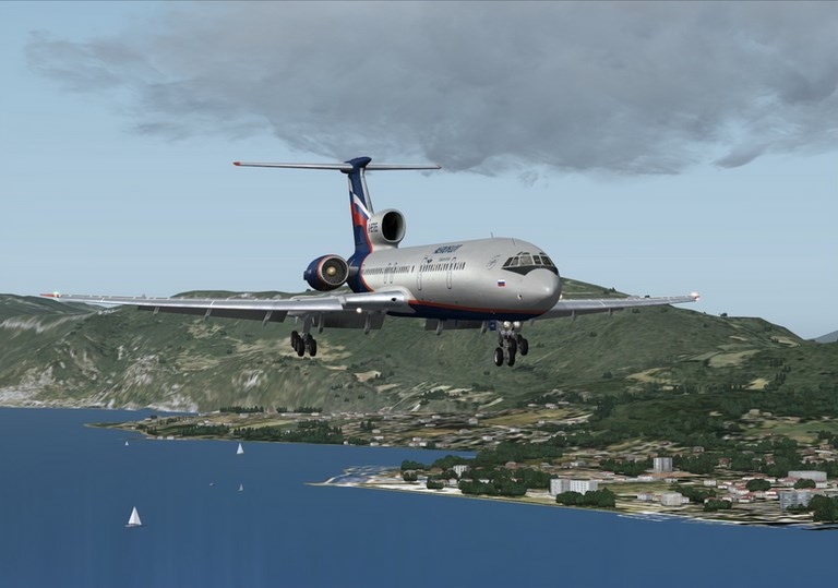 Tupolev approach Annecy