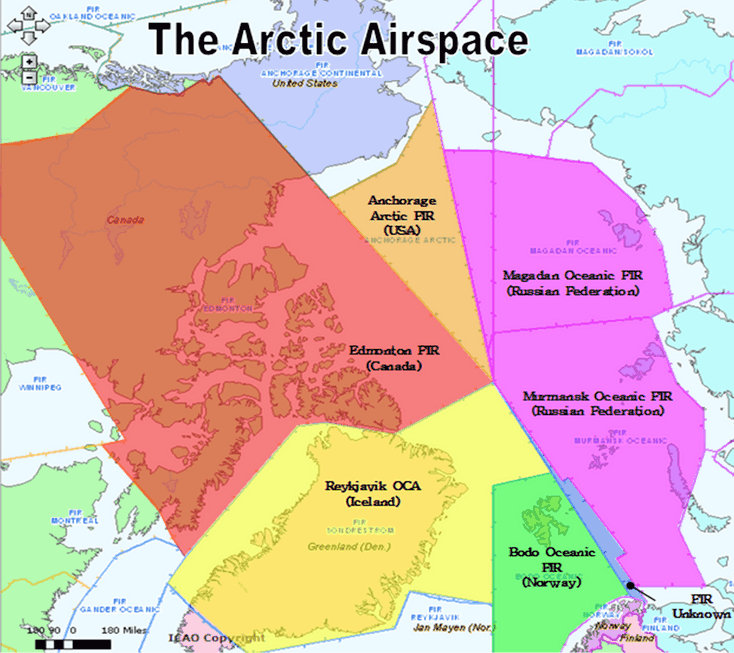 Arctic airspace
